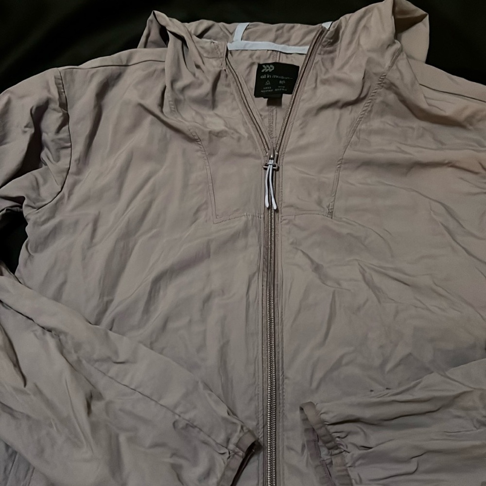 All In Motion Girls Xl Dusty Mauve WindBreaker/light jacket with a hood